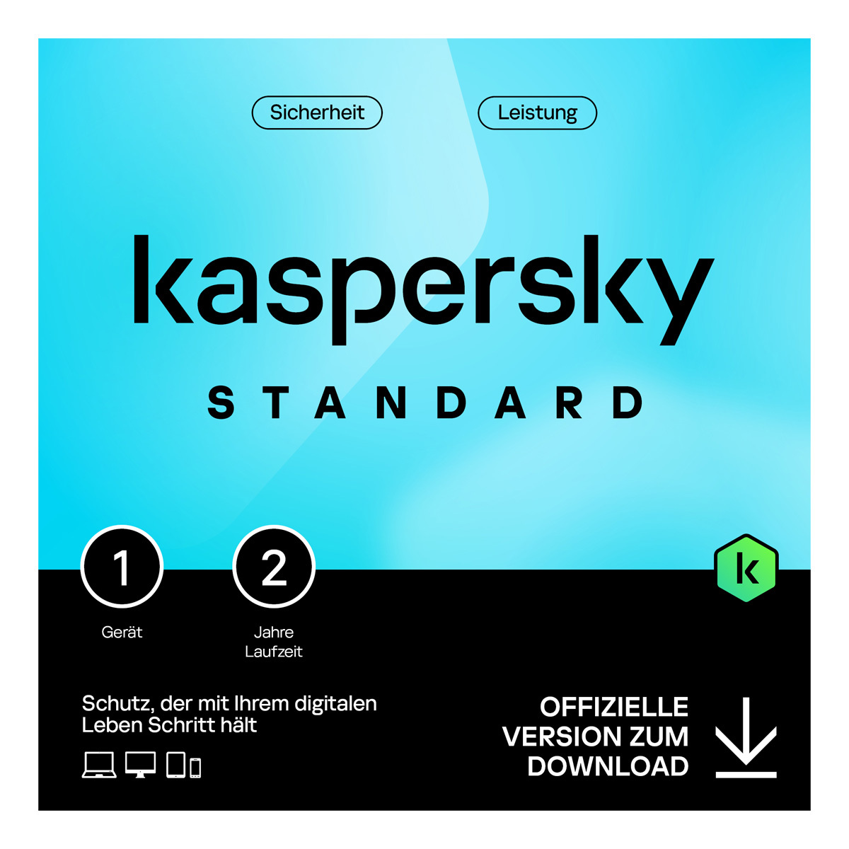 KASPERSKY LAB Kaspersky Standard - 1 Device, 2 Year - ESD-Download  ( KL1041GDADS )