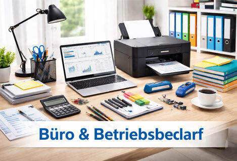 Büro &amp; Betriebsbedarf
Büro- und...
