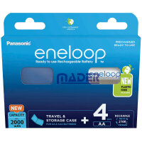 4 eneloop Akkus Mignon AA 2.000 mAh