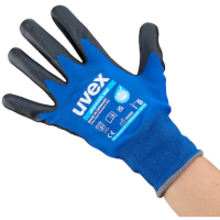 uvex unisex Arbeitshandschuhe phynomic WET blau Größe 8, 1 Paar