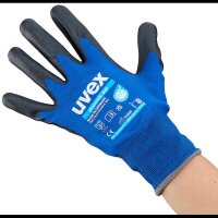 uvex unisex Arbeitshandschuhe phynomic WET blau Größe 8, 1 Paar