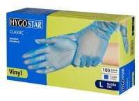 HYGOSTAR unisex Einmalhandschuhe CLASSIC  blau Größe L, 100 St.