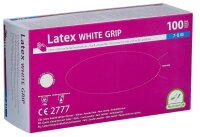 Medi-Inn® unisex Einmalhandschuhe white grip transparent Größe M, 100 St.