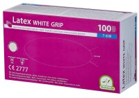 Medi-Inn® unisex Einmalhandschuhe white grip transparent Größe M, 100 St.