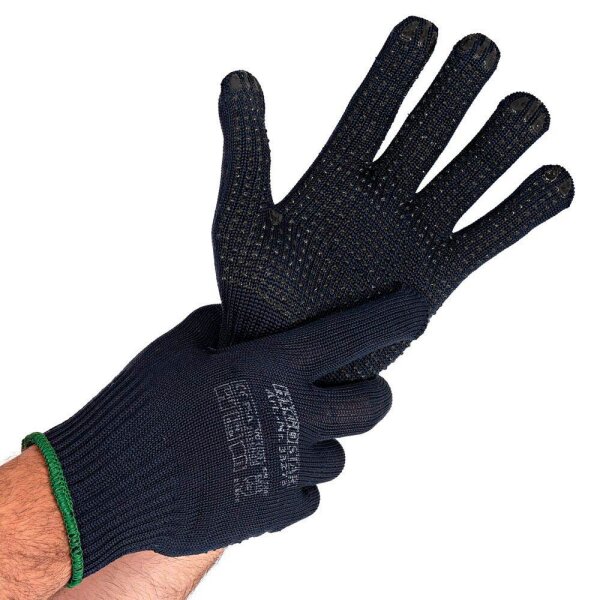 HYGOSTAR unisex Arbeitshandschuhe Pearl dunkelblau Größe 9, 12 Paar