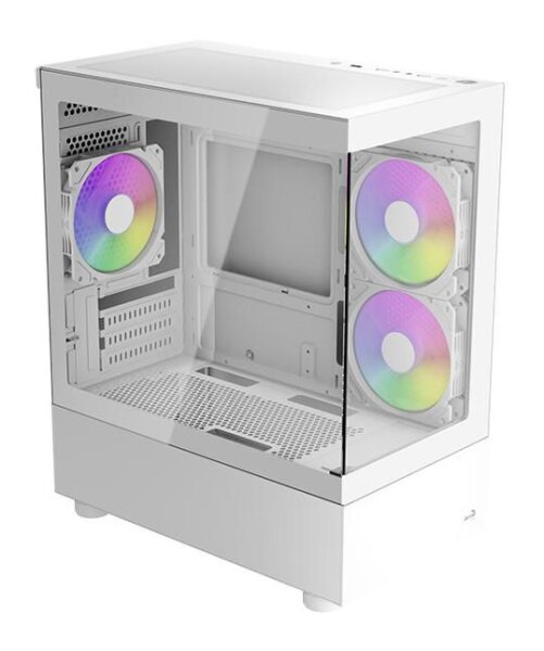 AEROCOOL Geh Mini Viewport v2 MicroATX/MiniITX ARGB (white)