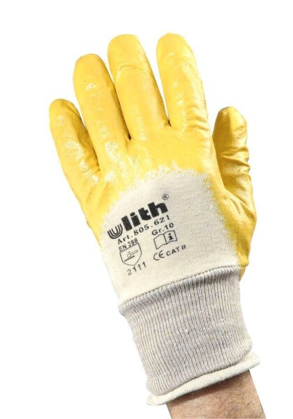 Ulith unisex Arbeitshandschuhe gelb Größe 10, 12 Paar