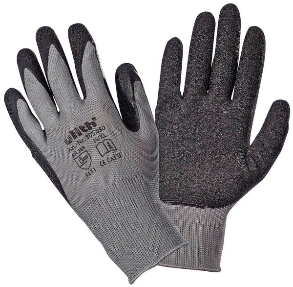 Ulith unisex Arbeitshandschuhe grau Größe 9, 1 Paar