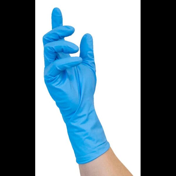 NITRAS MEDICAL unisex Einmalhandschuhe HIGH RISK NITRILE blau Größe XL, 50 St.