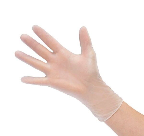 Ulith unisex Einmalhandschuhe transparent Größe L, 100 St.