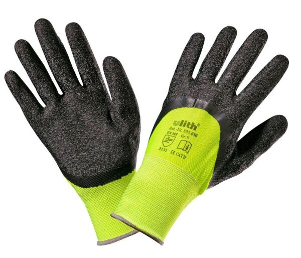 Ulith unisex Arbeitshandschuhe schwarz Größe 9, 1 Paar