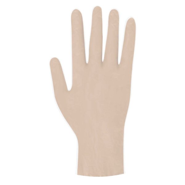 Meditrade® unisex Einmalhandschuhe Copolymed® beige Größe S, 50 Paar