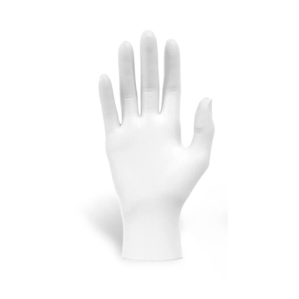 Meditrade® unisex Einmalhandschuhe Nitril® Sensory® weiß Größe L, 100 St.