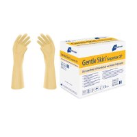Meditrade® unisex OP-Handschuhe Gentle Skin® Isopretex® beige Größe 7,5, 50 Paar
