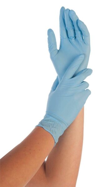 HYGOSTAR unisex Einmalhandschuhe SAFE LIGHT blau Größe M, 100 St.