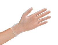 HYGOSTAR unisex Einmalhandschuhe CLASSIC transparent Größe S, 100 St.