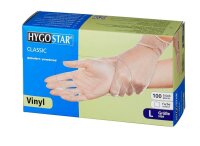 HYGOSTAR unisex Einmalhandschuhe CLASSIC transparent...