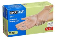 HYGOSTAR unisex Einmalhandschuhe IDEAL transparent...
