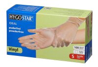 HYGOSTAR unisex Einmalhandschuhe IDEAL transparent...