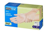 HYGOSTAR unisex Einmalhandschuhe IDEAL transparent...