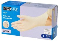 HYGOSTAR unisex Einmalhandschuhe GRIP weiß...