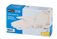 HYGOSTAR unisex Einmalhandschuhe SAFE PREMIUM weiß...