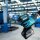 makita unisex Arbeitshandschuhe Nitril blau Größe 10, 1 Paar