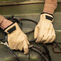 makita unisex Arbeitshandschuhe Leder beige...