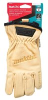 makita unisex Arbeitshandschuhe Leder beige Größe 9, 1 Paar