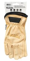 makita unisex Arbeitshandschuhe Leder beige Größe 9, 1 Paar