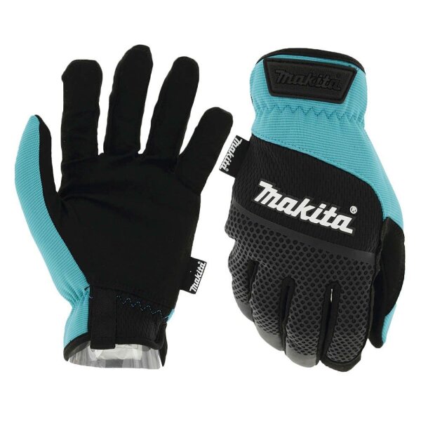 makita unisex Arbeitshandschuhe flexibel blau Größe 10, 1 Paar