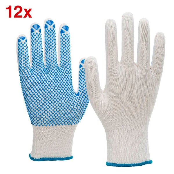 NITRAS SAFETY unisex Arbeitshandschuhe 6100 weiß Größe 8, 12 Paar