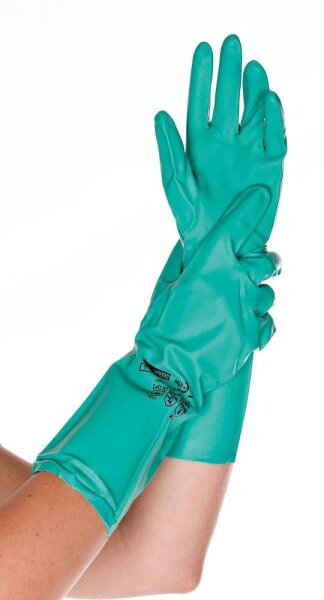 HYGOSTAR unisex Chemikalienschutzhandschuh Professional grün Größe 9, 1 Paar