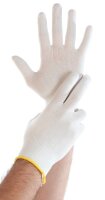HYGOSTAR unisex Arbeitshandschuhe Ultra Flex weiß...