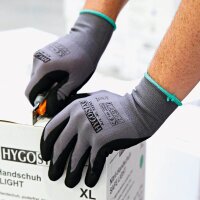 HYGOSTAR unisex Arbeitshandschuhe Ergo Flex grau...