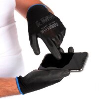 HYGOSTAR unisex Arbeitshandschuhe Black Ace Touch schwarz Größe 9, 12 Paar