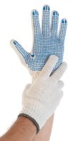 HYGOSTAR unisex Arbeitshandschuhe Structa weiß Größe 7, 12 Paar