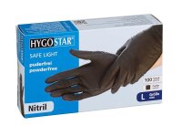 HYGOSTAR unisex Einmalhandschuhe SAFE LIGHT schwarz...