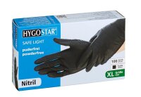 HYGOSTAR unisex Einmalhandschuhe SAFE LIGHT schwarz...