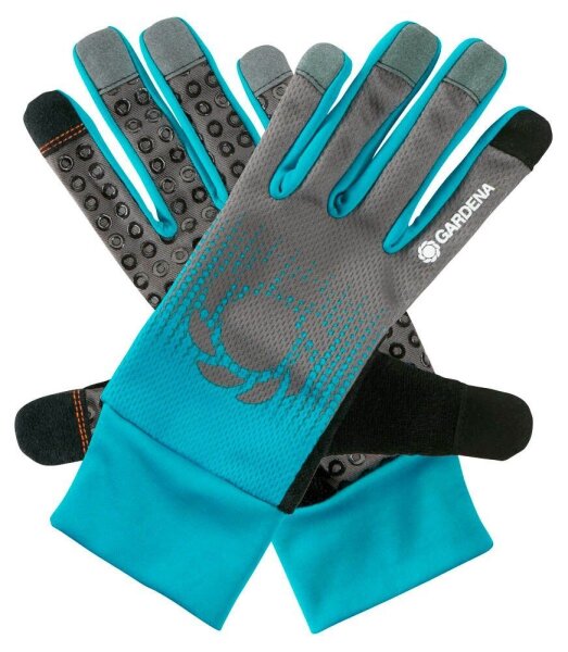 GARDENA unisex Gartenhandschuhe blau Größe 8, 1 Paar