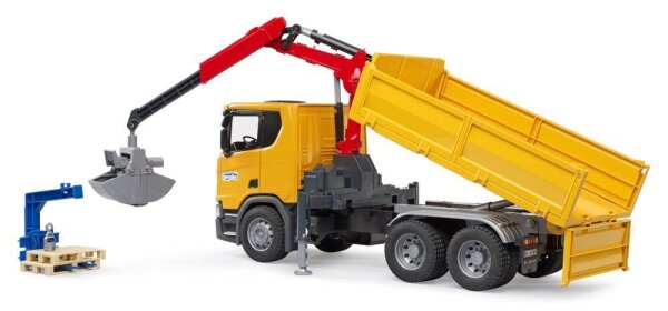 bruder Scania Super 560R Baustellen-LKW mit Kran 03551 Spielzeugauto