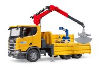 bruder Scania Super 560R Baustellen-LKW mit Kran 03551 Spielzeugauto