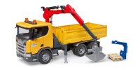 bruder Scania Super 560R Baustellen-LKW mit Kran 03551...