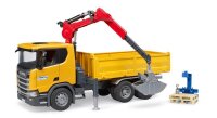 bruder Scania Super 560R Baustellen-LKW mit Kran 03551 Spielzeugauto