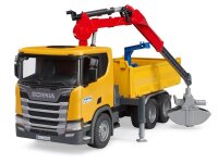 bruder Scania Super 560R Baustellen-LKW mit Kran 03551 Spielzeugauto
