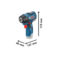 BOSCH Professional GDS 12V-115 Akku-Drehschlagschrauber-Set 12,0 V, ohne Akku