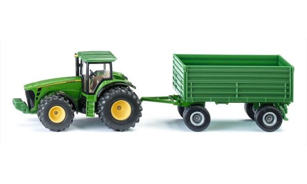 siku Traktor John Deere mit Anhänger 1953 Spielzeugauto