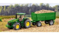 siku Traktor John Deere mit Anhänger 1953 Spielzeugauto