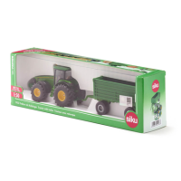 siku Traktor John Deere mit Anhänger 1953 Spielzeugauto