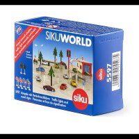 siku WORLD Ampeln mit Verkehrsschildern 5597 Zubehörset für Spielzeugautos